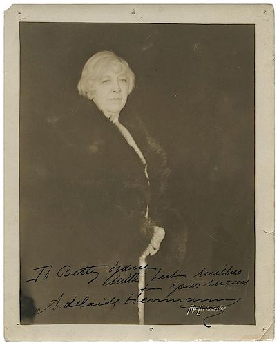 PHOTOGRAPH INSCRIBED AND SIGNED