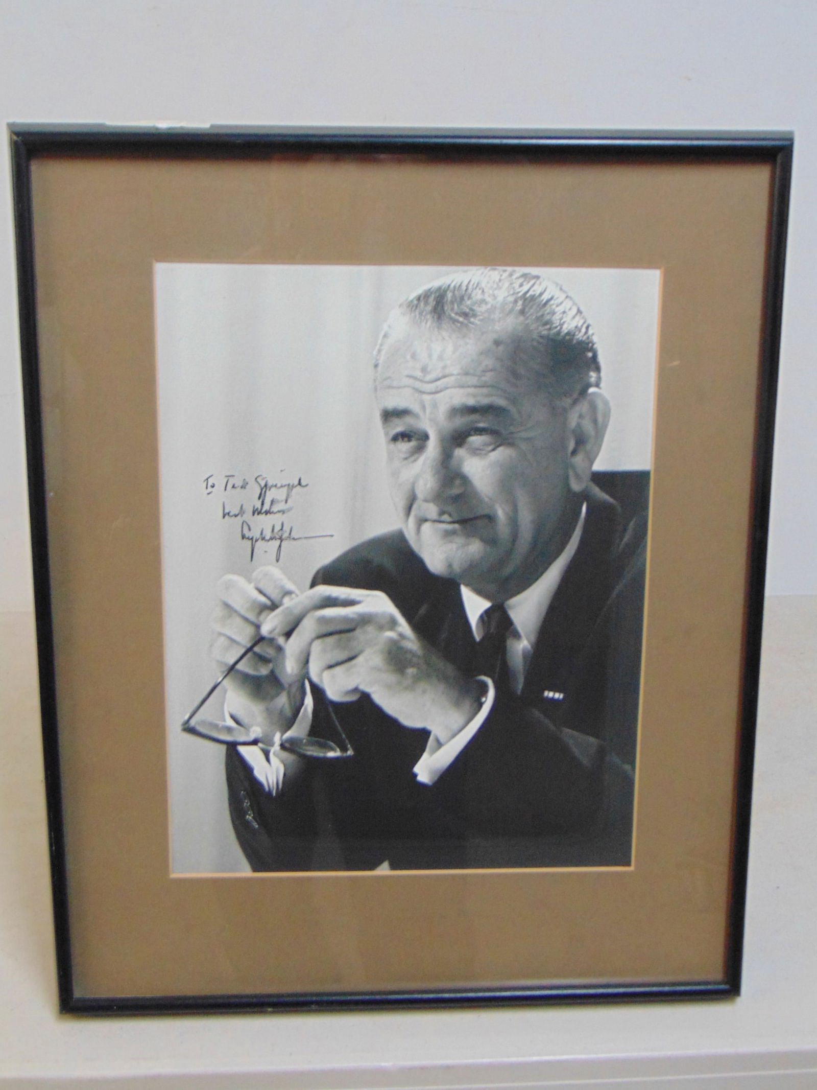 PHOTOGRAPH, LYNDON JOHNSON, "TO TED