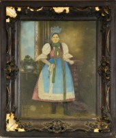 Photograph Of A Lady In Peasan