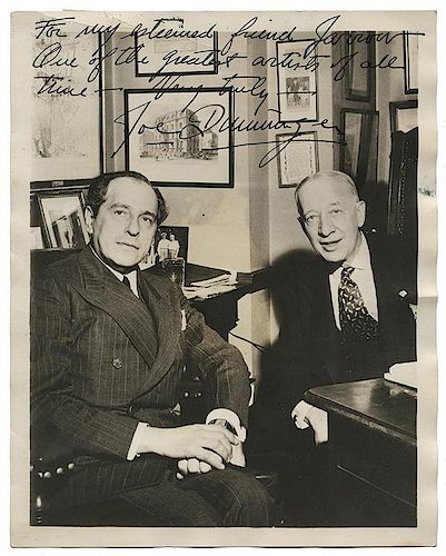 PHOTOGRAPH OF DUNNINGER SIGNED TO