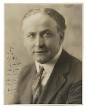 PHOTOGRAPH OF HOUDINI INSCRIBE