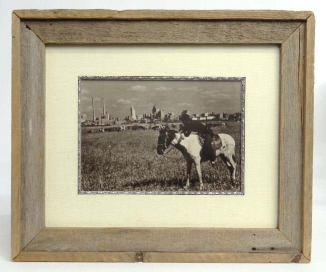 Photograph of urban cowboy. Site