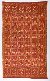 PHULKARI HEAD CLOTH, INDIA, MI