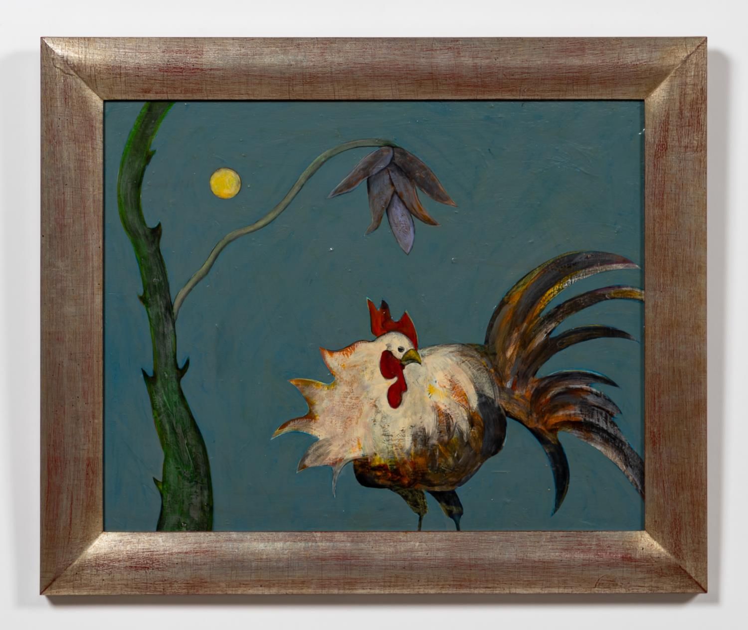 PHYLLIS STAPLER, COCK, OIL ON