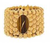 PIAGET 18K 1970'S NUGGET TIGER