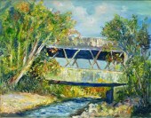 PICARD FRAMED OIL PAINTING LAN