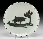 PICASSO CERAMIC PLATE - "TAURE