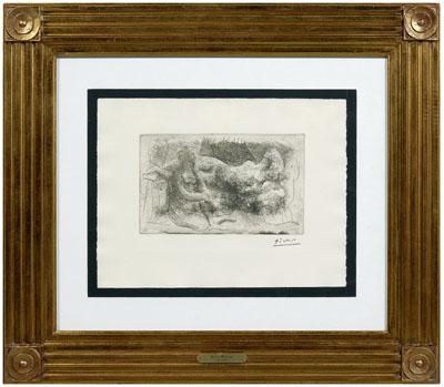 Picasso etching (Pablo Picasso,