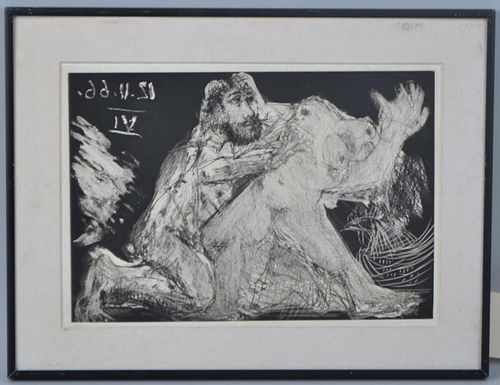 PICASSO ETCHING, "VIOL, AVEC UN