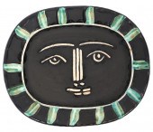 PICASSO 'GREY FACE' EARTHENWAR