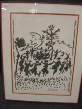 Picasso Lithograph a ring-arou