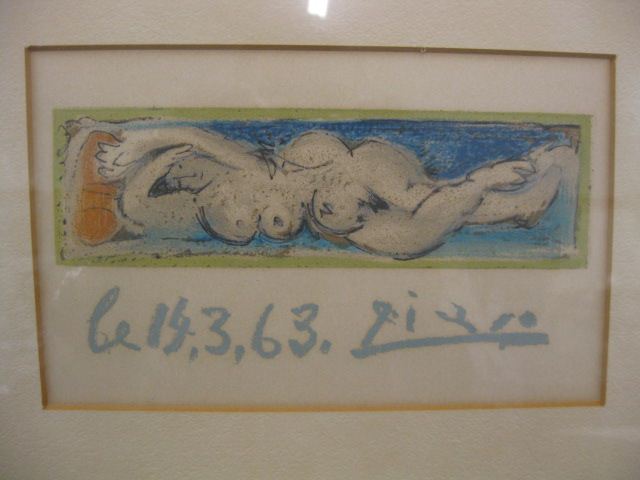 Picasso Lithograph ''Femme nu