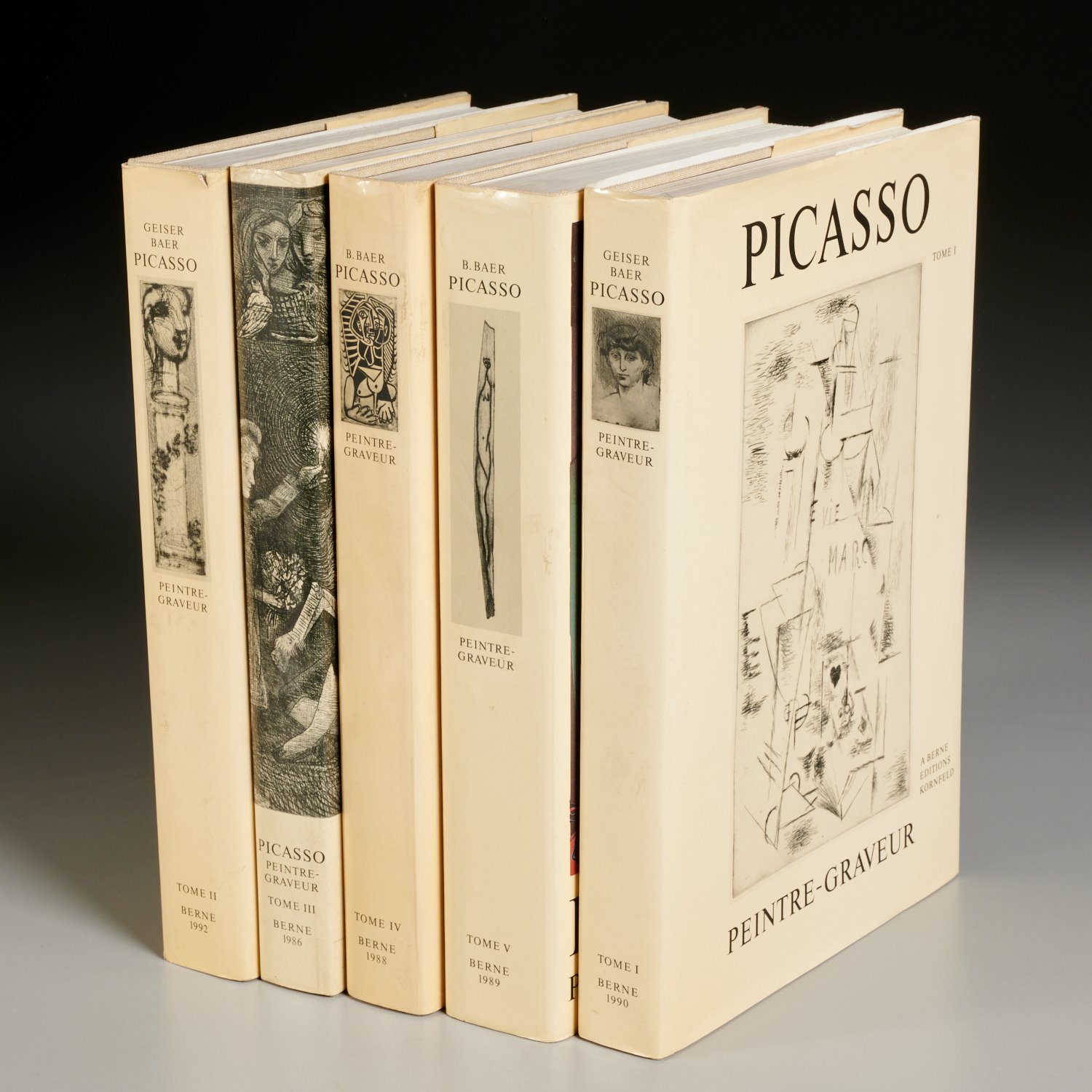 PICASSO PEINTRE-GRAVEUR, 5 VOLS