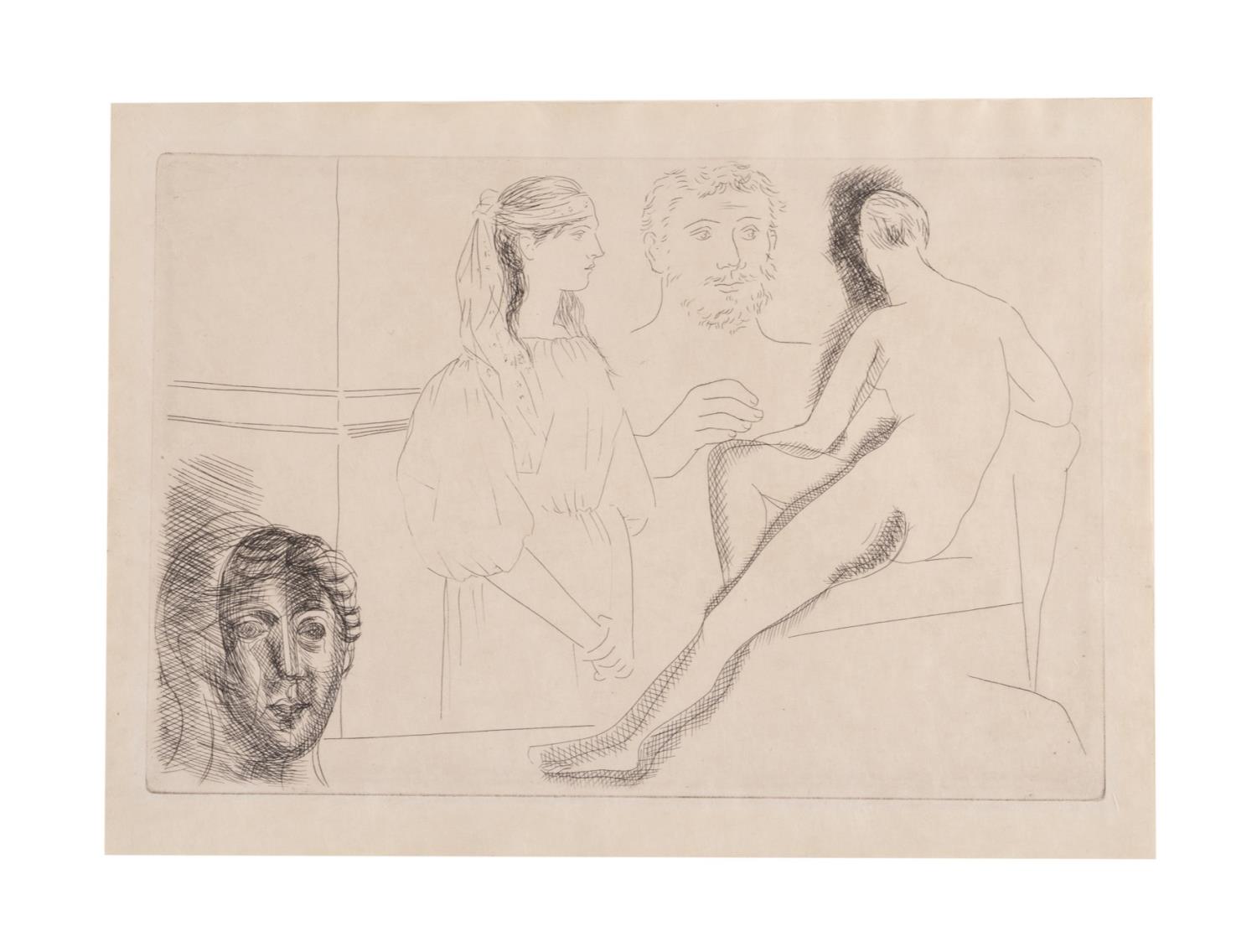 PICASSO "SCULPTEUR DEVANT SA