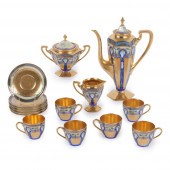 PICKARD ETCHED GILT PORCELAIN