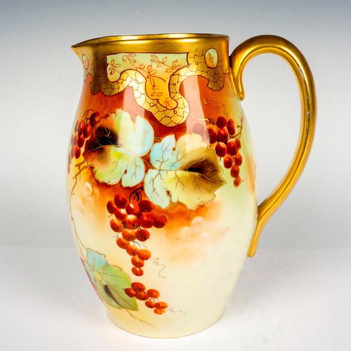 PICKARD PORCELAIN PITCHER, GOLD AND
