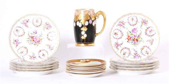 Pickard tankard and plates and