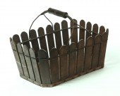 PICKET FENCE BASKET.  Possibly