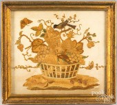 PICTORIAL CREWELWORK, 19TH C.P