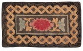 PICTORIAL HOOKED RUG EARLY 20T