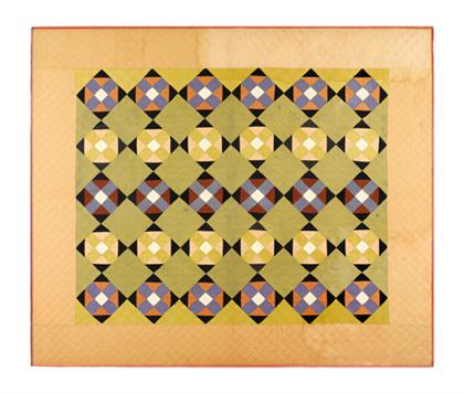 Pieced Amish quilt    made by