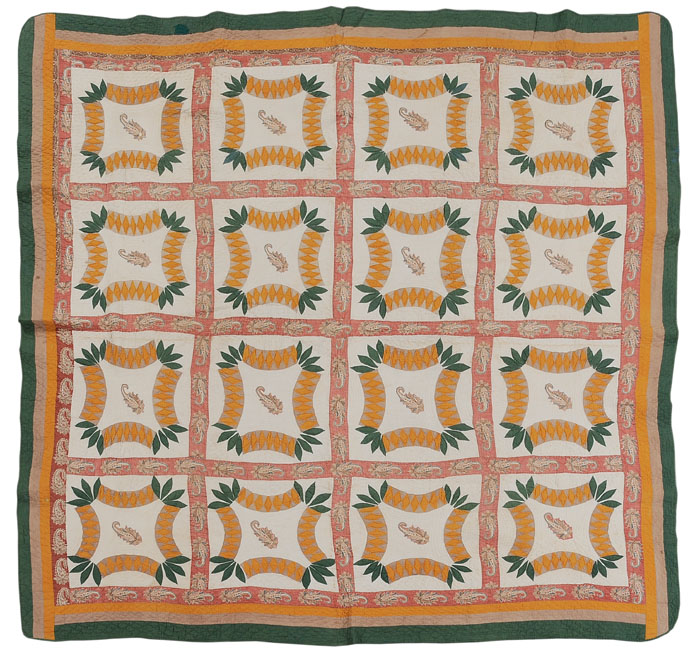 Pieced and Appliquéd Quilt