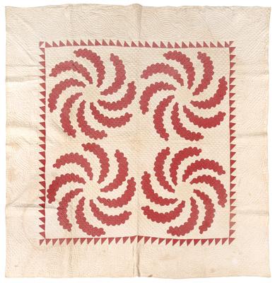 Pieced and appliquéd quilt,