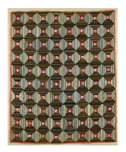 Pieced and appliqued wool