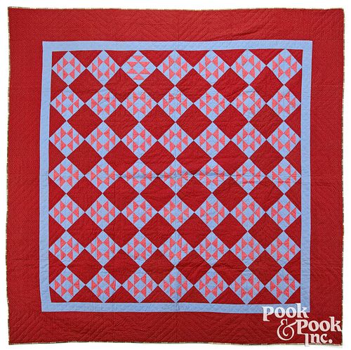 PIECED BOW TIE VARIANT QUILT,