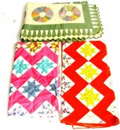 Pieced cotton patchwork quilt