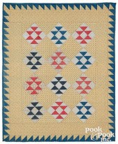 PIECED CRIB QUILT, CA. 1900Pie