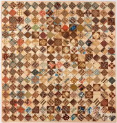 PIECED CRIB QUILT, LATE 19TH C