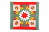 PIECED QUILT.  American  late