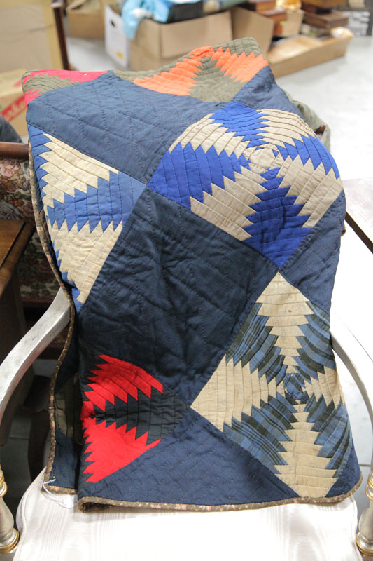 PIECED QUILT. Amish  early 20th