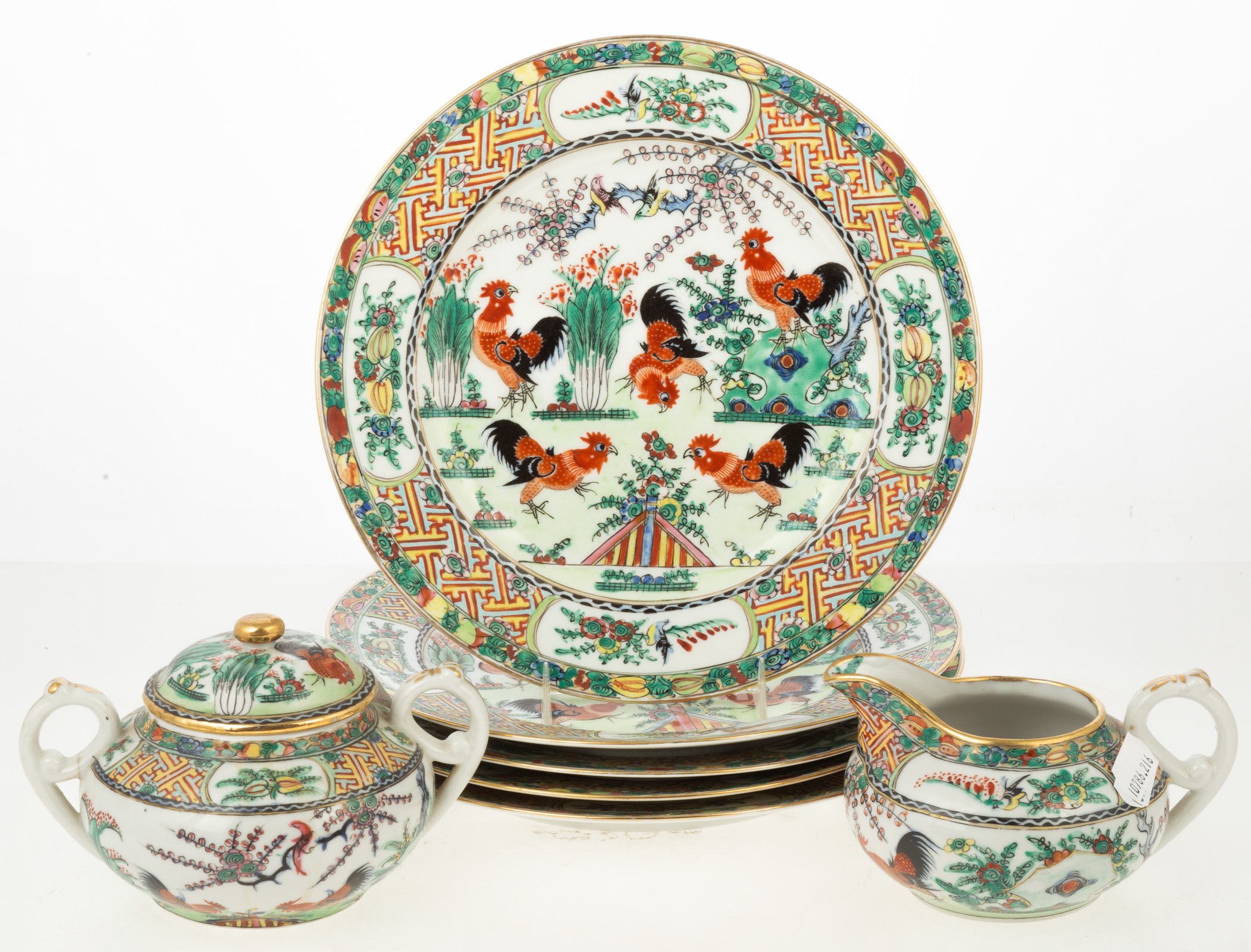 PIECES OF FAMILLE ROSE Chinese