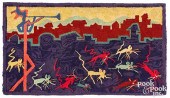 PIED PIPER HOOKED RUG, DATED 1