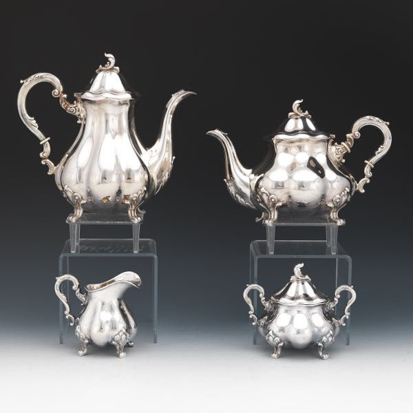 "PIEMME" STERLING SILVER FOUR-PIECE