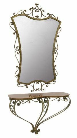 PIER LUIGI COLLI (ATTR) GILT IRON