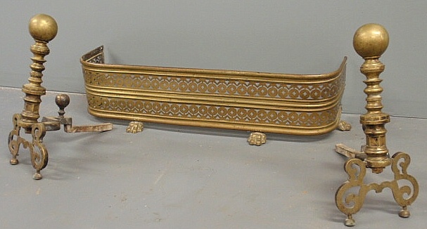 Pierced brass fire fender