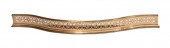 PIERCED BRASS FIREPLACE FENDER