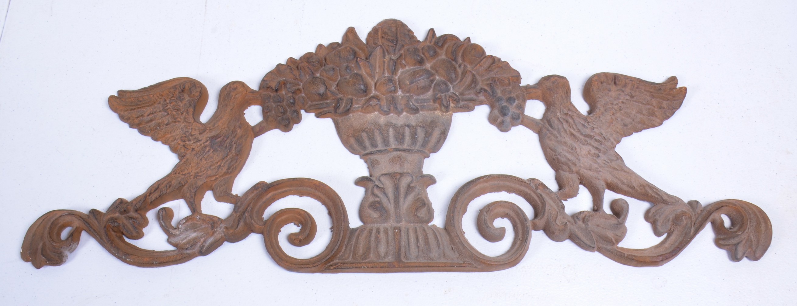 Pierced iron painted hanging wall