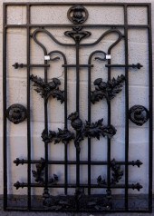 PIERCED WROUGHT IRON GATE/GRIL