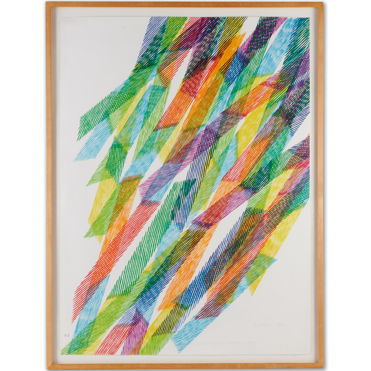 PIERO DORAZIO, COLOR LITHOGRAPH,