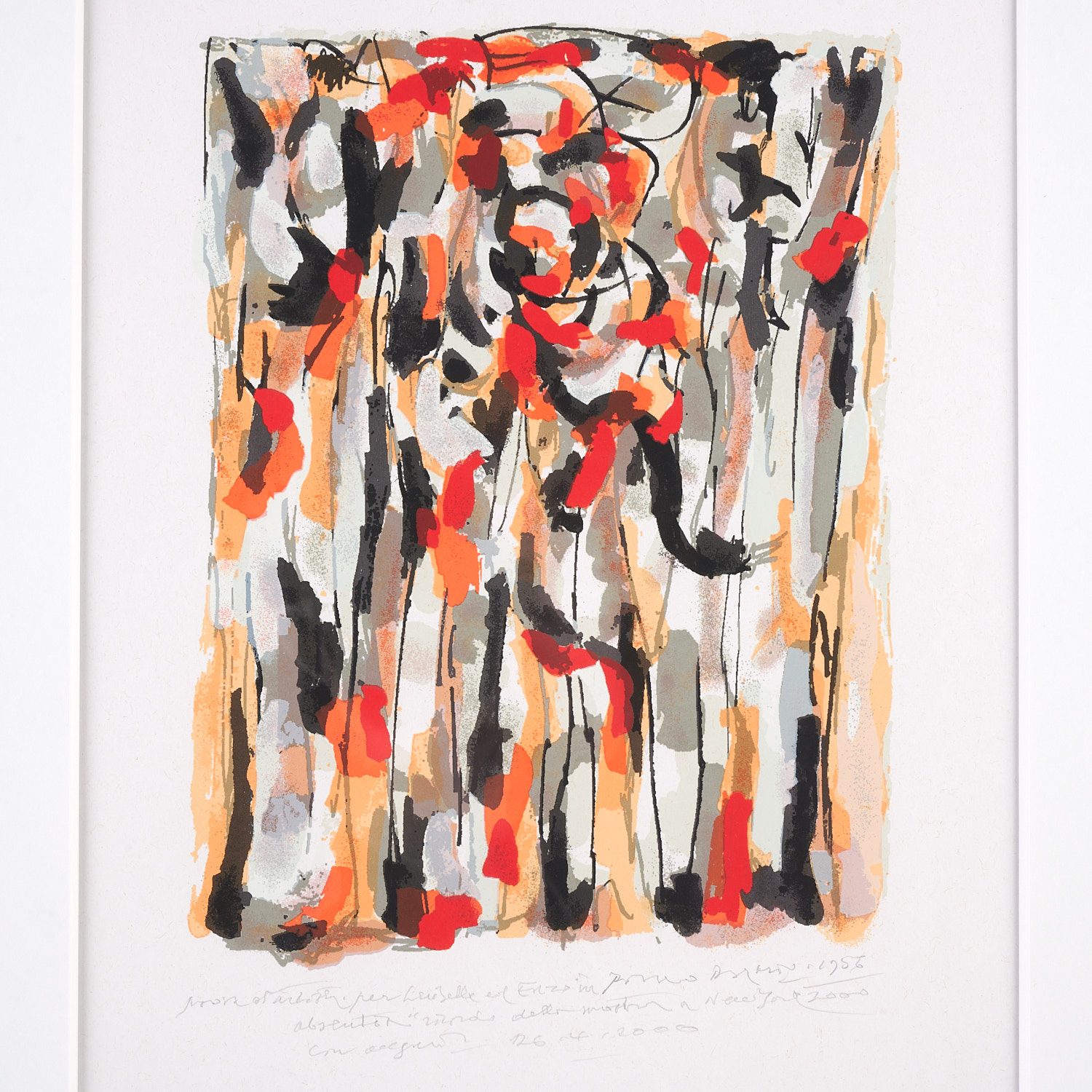 PIERO DORAZIO, COLOR SERIGRAPH ON
