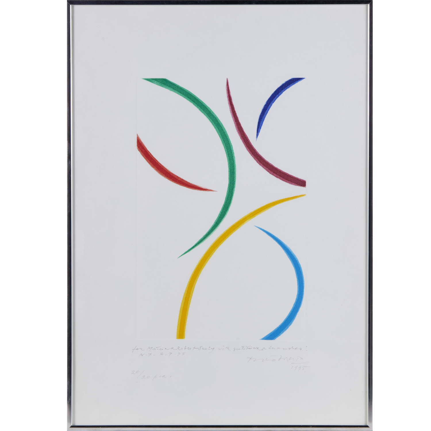 PIERO DORAZIO, SIGNED COLOR