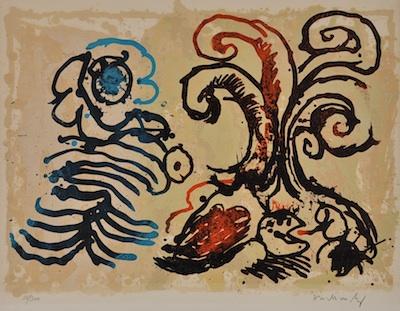 Pierre Alechinsky (Belgian, b.1927)