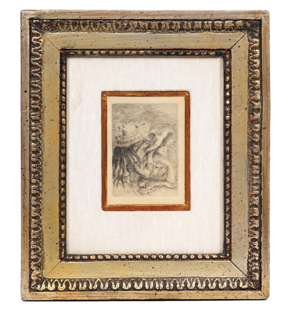 PIERRE-AUGUSTE RENOIR ETCHING ON