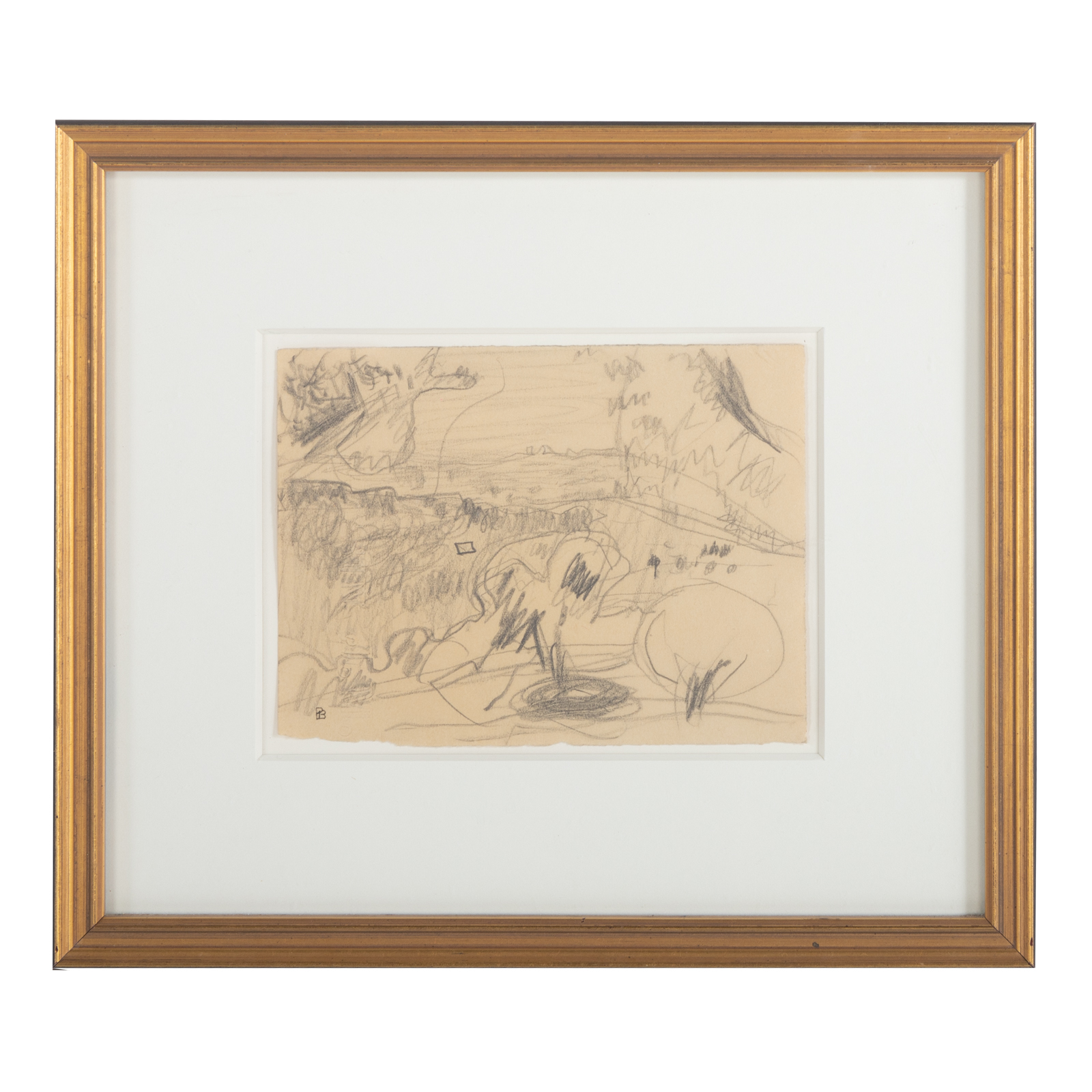 PIERRE BONNARD. PAYSAGE, GRAPHITE