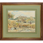 PIERRE CAMBIER, WATERCOLOR Pie