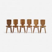 Pierre Chapo. Dining chairs, s